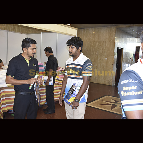 Crystolac super Titanium stall at Construct 2023 Exhibition-BMICH photo